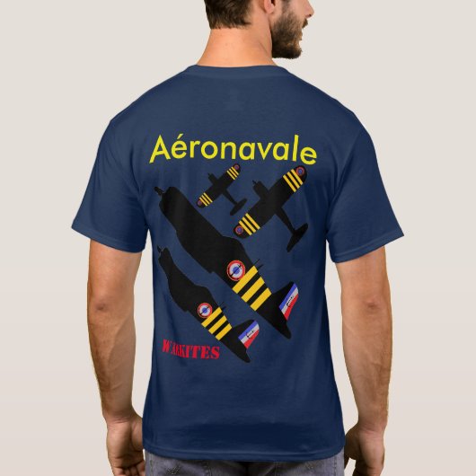 Warkites F4u-7の海賊 Tシャツ (裏面)