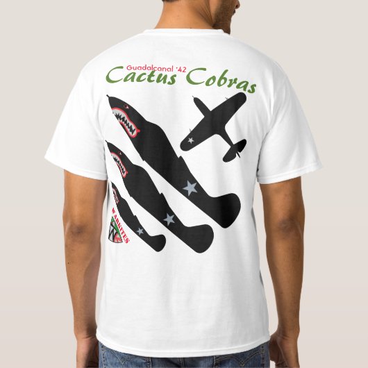 Warkites P-400のサボテンのコブラ Tシャツ (裏面)
