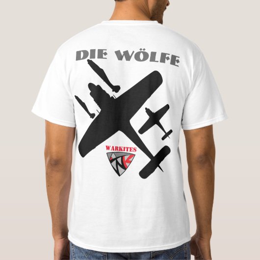 Warkites-TheのオオカミFW-190 Tシャツ (裏面)