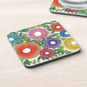 warli flowers コースター (左側)