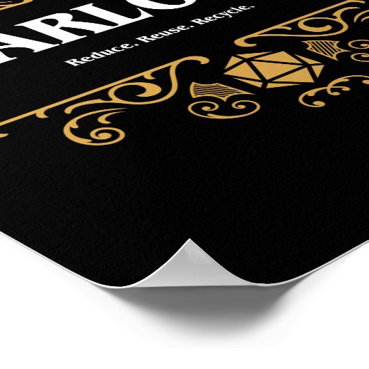 WarlockクラスTabletop RPGゲーム ポスター (角)