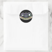 Warlock D20 Class Crest Sticker - Funny D&D Warloc ラウンドシール (バッグ)