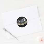 Warlock D20 Class Crest Sticker - Funny D&D Warloc ラウンドシール (封筒)
