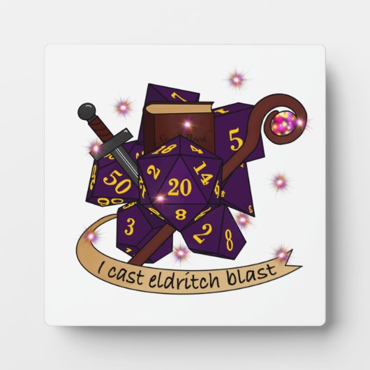 Warlock Dice Design フォトプラーク (正面)