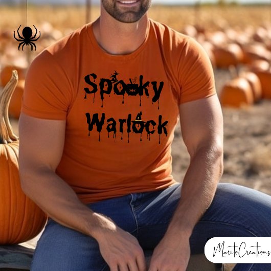 Warlock,Funny Halloween Shirt for Men,Spooky Scary Tシャツ