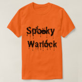 Warlock,Funny Halloween Shirt for Men,Spooky Scary Tシャツ (デザイン正面)