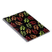 Warm カラフル Tones Notebookの紅葉 ノートブック (右側)