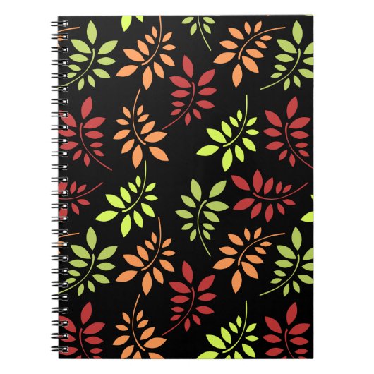 Warm カラフル Tones Notebookの紅葉 ノートブック (正面)