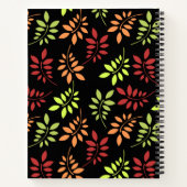 Warm カラフル Tones Notebookの紅葉 ノートブック (裏面)