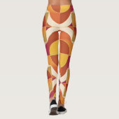 Warm Abstract Patterned Leggings レギンス (裏面)