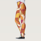 Warm Abstract Patterned Leggings レギンス (左)