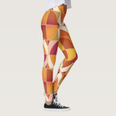 Warm Abstract Patterned Leggings レギンス (右)