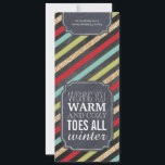 "Warm and Cozy Toes" - Gift tag for wrapping socks シーズンカード<br><div class="desc">"Warm and Cozy Toes" - Gift tag for wrapping socks - I saw this cute idea on Pinterest and thought it would be fun to make a variety of sock tags for people who don't have the time to print and create them. Simply wrap a cute pair of socks in...</div>