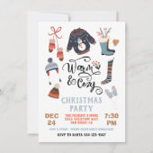 Warm and Cozy Winter Party Christmas Clothes 招待状 (正面)