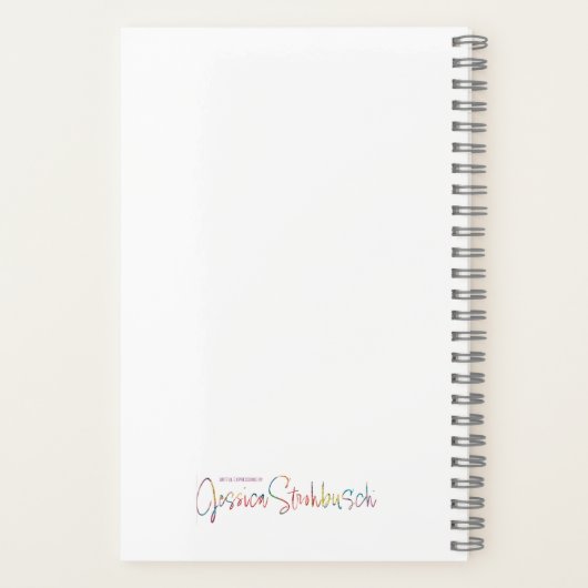 Warm and Rosey spiral notebook ノートブック (裏面)