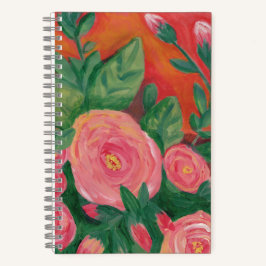 Warm and Rosey spiral notebook ノートブック
