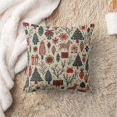 Warm and sentimental Christmas cushion クッション (ブランケット)