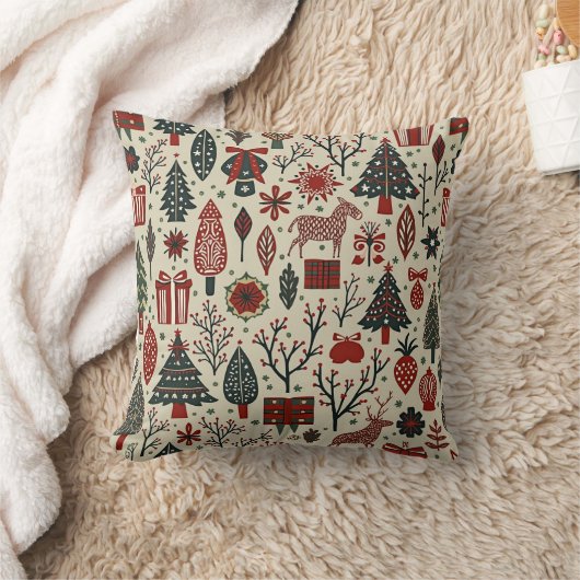 Warm and sentimental Christmas cushion クッション (ブランケット)