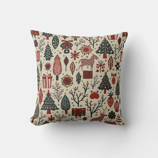 Warm and sentimental Christmas cushion クッション (正面)