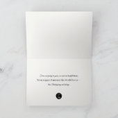 Warm Autumn Florals Happy Thanksgiving シーズンカード (内部)