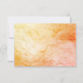 Warm Autumn Marble Response Card 出欠カード (裏面)