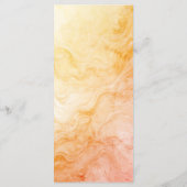 Warm Autumn Marble Wedding Menu メニュー (裏面)