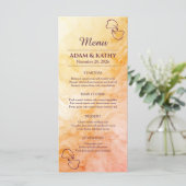 Warm Autumn Marble Wedding Menu メニュー (スタンド正面)