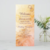 Warm Autumn Marble Wedding Program プログラム (スタンド正面)