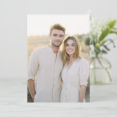 Warm Beige Casual Photo 招待状 (スタンド正面)