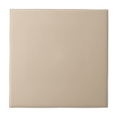 Warm Beige Ceramic Tile 4.25 Inch Square タイル (正面)