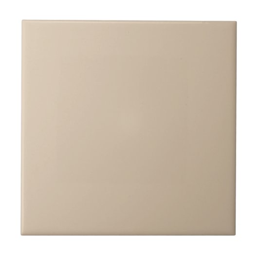 Warm Beige Ceramic Tile 4.25 Inch Square タイル (正面)
