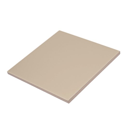 Warm Beige Ceramic Tile 4.25 Inch Square タイル (側面)