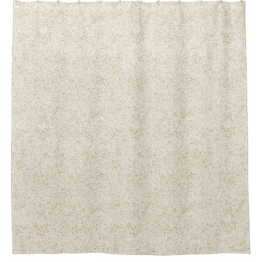 Warm Beige Confetti Texture Bathroom Decor シャワーカーテン (正面)