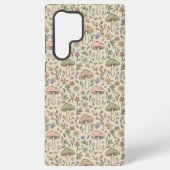 Warm Beige Fungi Seamless Pattern Samsung Galaxyケース (裏面)