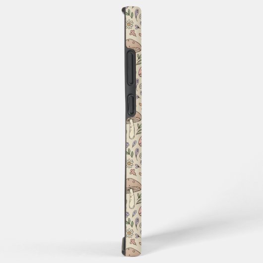 Warm Beige Fungi Seamless Pattern Samsung Galaxyケース (右側面)