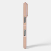 Warm Beige Grid Pattern Minimal Soft Check Design Case-Mate iPhoneケース (裏面 / 右)