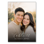 Warm Beige Intimate Photo テーブルナンバー (正面)