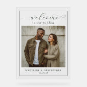 Warm Beige Minimalist Photo アクリルサイン (正面)