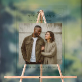 Warm Beige Minimalist Photo アクリルサイン (ニュートラル)