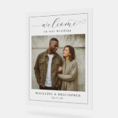 Warm Beige Minimalist Photo アクリルサイン (傾斜)