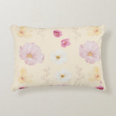 Warm Bloom Floral Throw Pillow Case アクセントクッション (正面)
