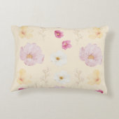 Warm Bloom Floral Throw Pillow Case アクセントクッション (裏面)
