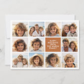 Warm Bohoカラーレトロストライプ- 11枚 シーズンカード (正面)