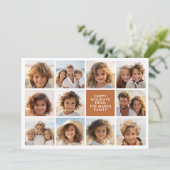 Warm Bohoカラーレトロストライプ- 11枚 シーズンカード (スタンド正面)