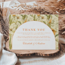 Warm Botanical Arch Wedding