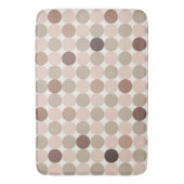 Warm Brown Geometric Bath Mat for Balanced Homes バスマット (正面縦)
