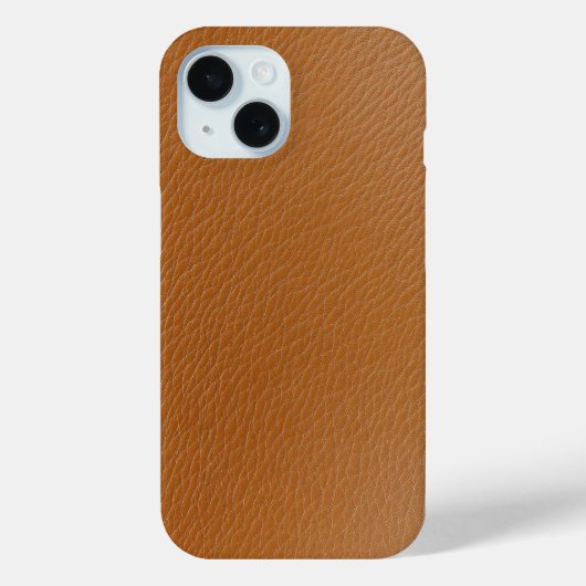 Warm Brown Leather Textured Phone Case Case-Mate iPhoneケース (裏面)