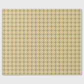 Warm buttery yellow mosaic tile Wrapping Paper ラッピングペーパー (フラット)