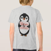Warm by nature: Adorable Penguin with Playful Text トライブレンドＴシャツ (裏面)