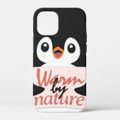 Warm by nature: Adorable Penguin with Playful Text Case-Mate iPhoneケース (裏面)